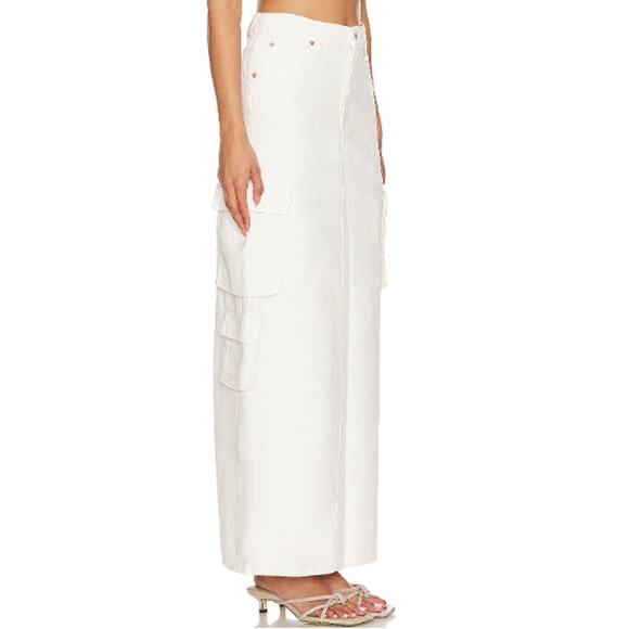 New ~ MOTHER DENIM ~ The Fun Dip Cargo Skirt Size 28 - Picture 3 of 10